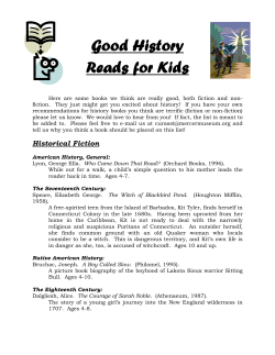 Good History Reads for Kids