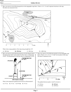 Topo Review answers - Yonkers Public Schools