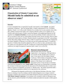 Organisation of Islamic Cooperation Should India