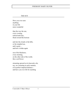Mary Oliver Poems