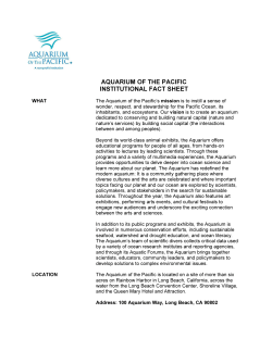 Aquarium of the Pacific 2017 Fact Sheet