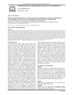 design and development of a novel color bias avoided and appetite