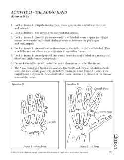 ACTIVITY 2I - THE AGING HAND