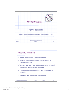 Crystal Structure