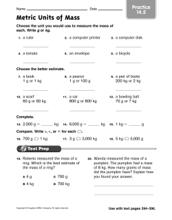 Estimate Mass - Mr. Maffesoli
