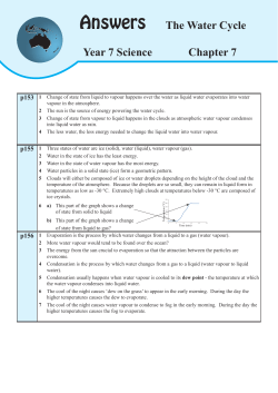 Answers The Water Cycle Year 7 Science Chapter 7