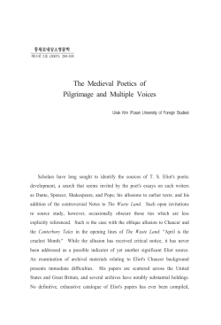 The Medieval Poetics of Pilgrimage and Multiple Voices