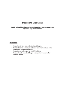 Measuring Vital Signs - Community Mental Health for Central Michigan