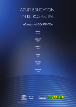 Adult education in retrospective - CONFINTEA Brasil +6