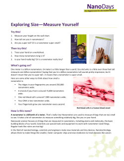 Exploring Size&mdash;Measure Yourself