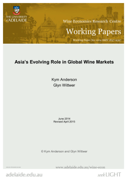 Asia`s Evolving Role in Global Wine Markets