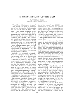 a brief history of the zoo
