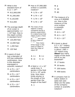 scientific notation study guide