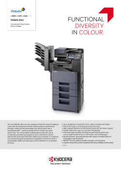 Datasheet TASKalfa 306ci - KYOCERA Document Solutions