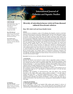 - International Journal of Fisheries and Aquatic Studies