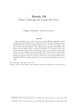 Moody Oil What is Driving the Crude Oil Price?