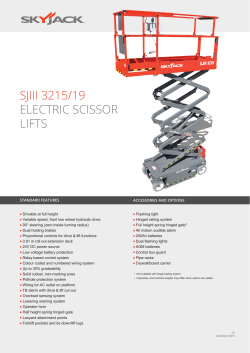 sjiii 3215/19 electric scissor lifts