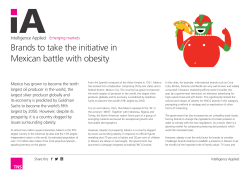 Brands to take the initiative in Mexican battle with obesity