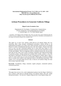Artisan Procedures to Generate Uniform Tilings