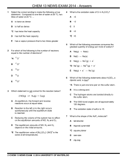 2014 C13 Exam answers - University of Waterloo