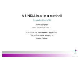 A UNIX/Linux in a nutshell