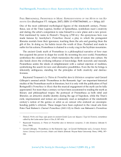 Paul Bertagnolli, Prometheus in Music: Representations of the Myth