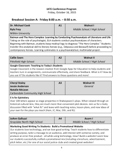Conference Program - Illinois Association of Teachers of English