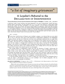 A Loyalist`s rebuttal of the Declaration