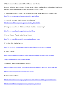 Biome Case Studies - Effingham County Schools