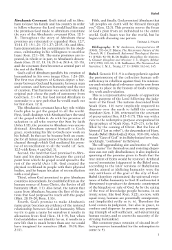 Abrahamic Covenant. God`s initial call to Abra