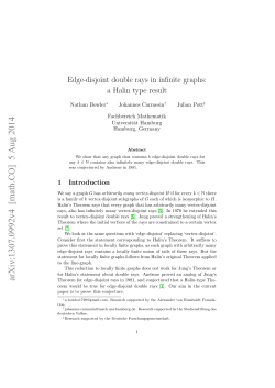 Edge-disjoint double rays in infinite graphs: a Halin type result