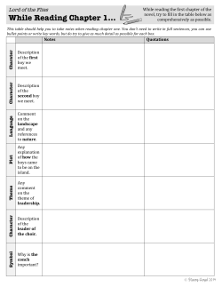While Reading Chapter 1… - Liberty Union High School District