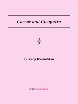 Caesar and Cleopatra