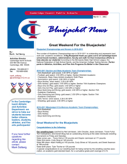 Bluejacket News - Cambridge Isanti Schools