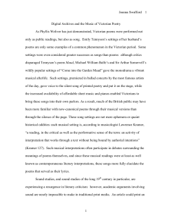 Digital Archives and the Music of Victorian Poetry
