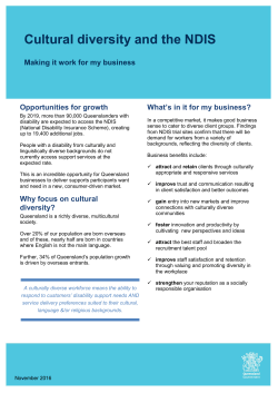Cultural Diversity and the NDIS - making it work for my business