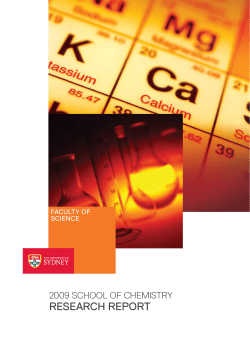 2009 Research Report - The University of Sydney