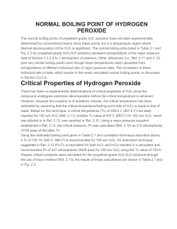 Critical Properties of Hydrogen Peroxide