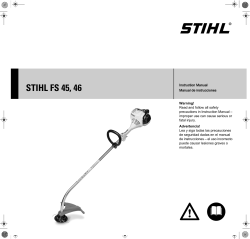 STIHL FS 45/46 Occasional Use Weed Trimmer Instruction Manual