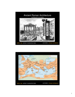 Lecture 5: Rome