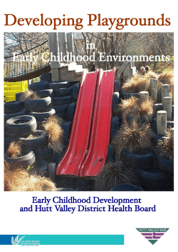 Developing playgrounds in early childhood