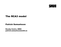 The RCA3 model_Samuelsson