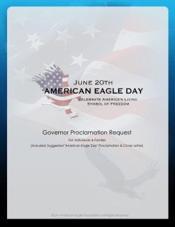 Governor Proclamation Request