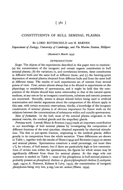 constituents of bull seminal plasma