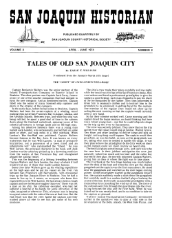 tales of old san joaquin city - San Joaquin County Historical Museum