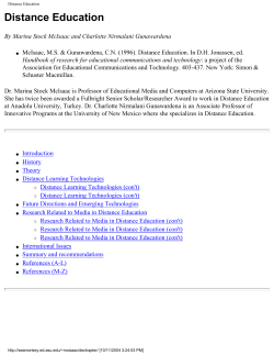 Distance Education