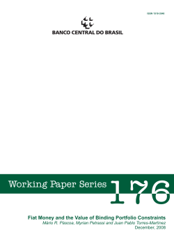 Fiat Money and the Value of Binding Portfolio Constraints