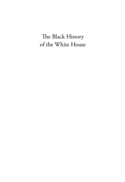 The Black History of the White House