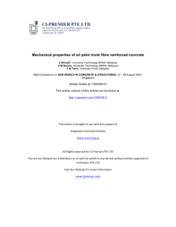 Mechanical properties of oil palm trunk fibre reinforced concrete