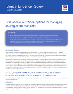 Evaluation of nutritional options for managing anxiety or